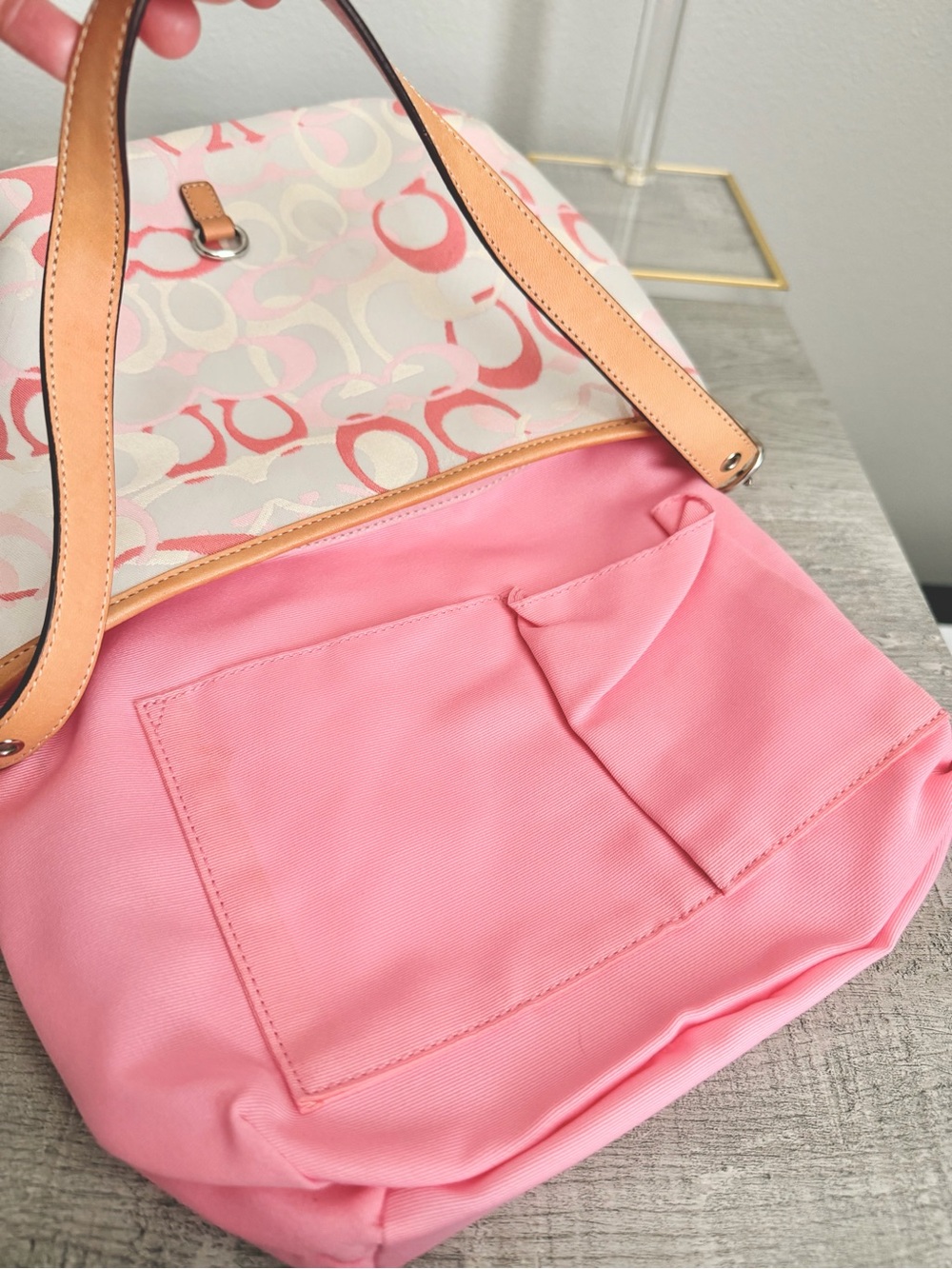 Coach Pink Purse Bag - Picture 10 of 10